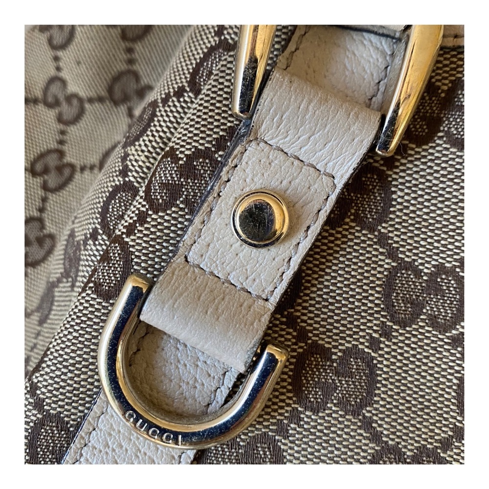 🔥SOLD🔥AUTHENTIC GUCCI SHOULDER BAG CANVAS - Picture 8 of 12